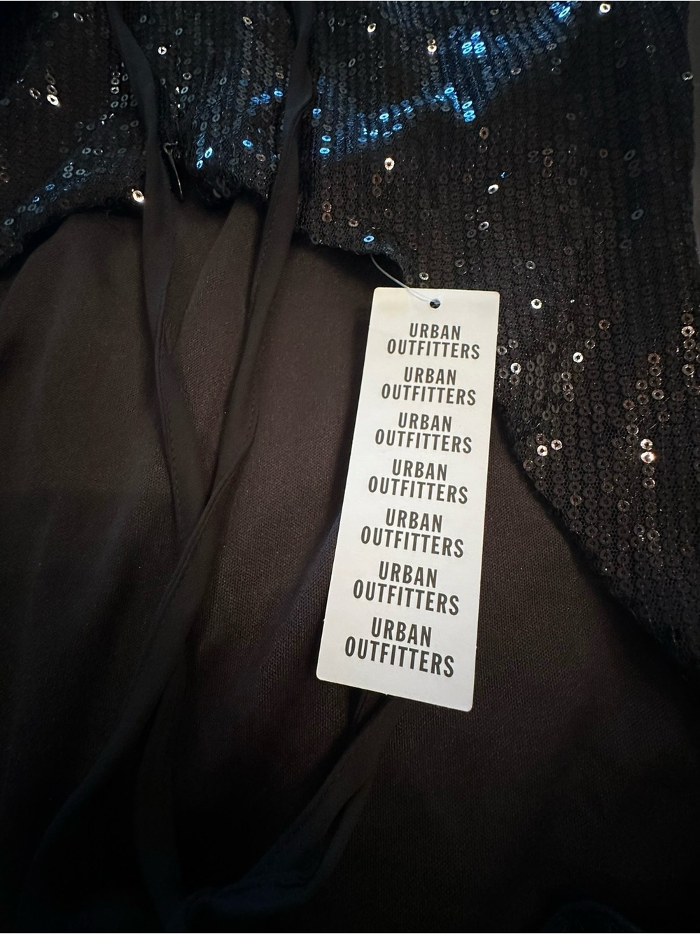 Urban Outfitters UO Lioness Eastside Strapless Sequin Stretch Mini Dress Medium - Picture 8 of 11